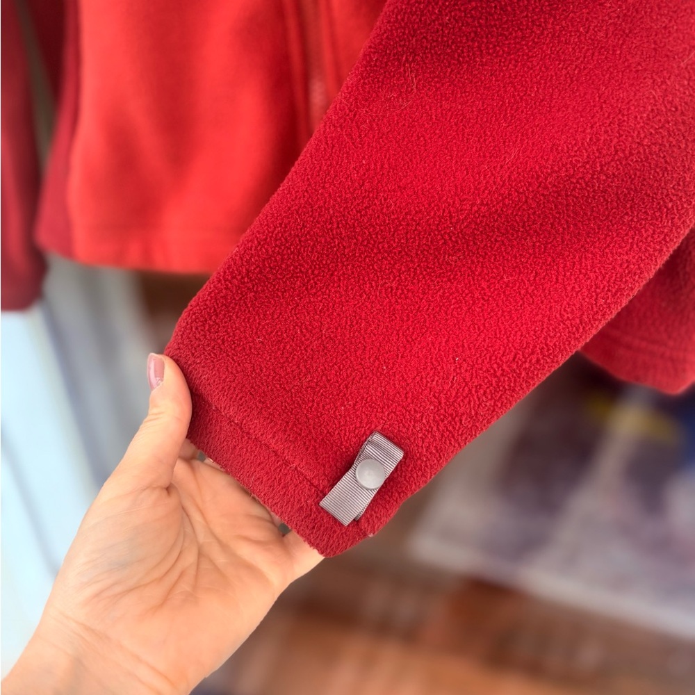 The North Face Women’s Large Fleece Rust Orange Sweatshirt Zip Jacket - Picture 6 of 10